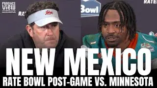 Jason Eck & New Mexico Lobos Respond to Rate Bowl Loss vs. Minnesota Golden Gophers | Post-Game