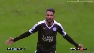 Riyad Mahrez Goal Vs Manchester City