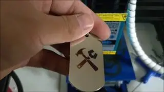 5 5W laser cut 3mm wood and engrave stainless steel