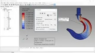 PrePoMax & CalculiX - Animating results