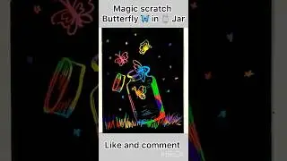 Magic scratch Art #Magic scratch note book #viral_video #artdrawing #youtubeshort