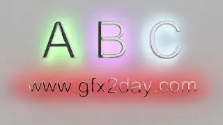 3D max lighting text effect | gfx2day