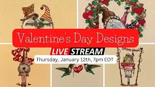 Valentines Day Embroidery Designs 2023: Sneak Peak Live Stream