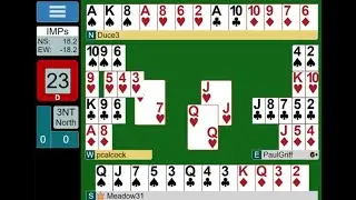 Commentary analysis of Online Bridge Game ~ 3NT