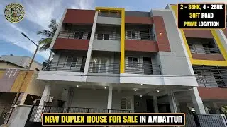 ID 1919 - New Duplex House For Sale In Ambattur || 30 Ft Road ||