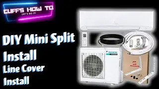 Mini Split AC Install: Line Cover Install