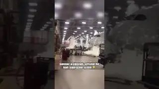 Someone accidentally activated to foam suppression system 🤦&zwj;♂️ #firesafety #foam #fail