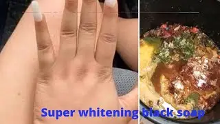 HOW TO MAKE SNOW WHITE / HALF CAST BLACK SOAP