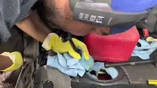 How to safely remove old gas from a (E39) BMW 2003. #7