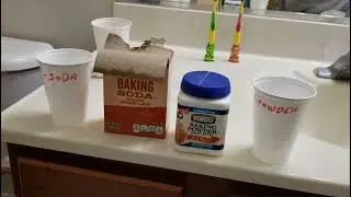 how to find baby gender using baking soda and baking powder. Fizz and bubbles for baby boy 👶 👦 💙
