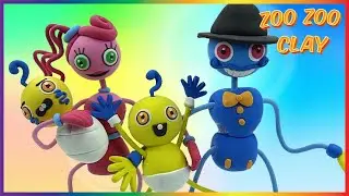 long legs family| mommy- dady- baby| poppy playtime| zoo zoo clay #poppyplaytime #zoozooclay