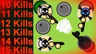 Surviv.io - 10+ Kill Streaks - Complete Domination of the Server (15 Kills)