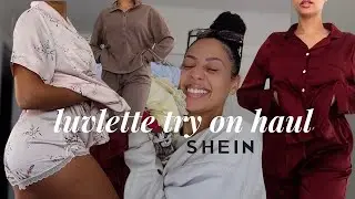 COZY SHEIN PAJAMA TRY ON HAUL ♡ LUVLETTE SLEEPWEAR REVIEW SIZE MEDIUM