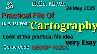 How to make a Cartography file B. A 1st Year GEOGP - 201CC