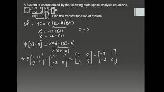 Transfer function from state space model