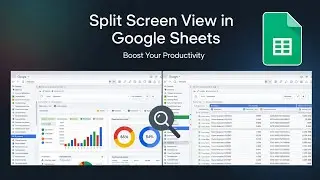 How to split screen view in google sheets || BACK-SPACE