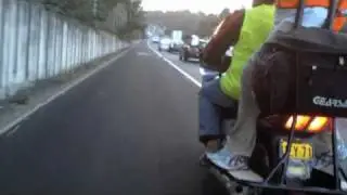 Inbound Commute with TV camera crew escorting
