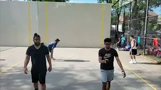 174 Park - Dan P & Pito vs Jonathan & Mark - Pick Up Doubles - Filmed By Handball United - 5.20.2022