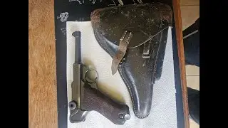 Сравнительная отдача крупным планом у Ruger Mark II калибра .22LR и немецкого Luger P-O8 калибра ...