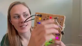 Testbericht zum iHarPro Busy Board mit 19 LED-Lichtschaltern, Montessori-Spielzeug/Holz-Sensorikb...