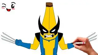 How To Draw PEELY WOLVERINE | Fortnite Skin | MARVEL