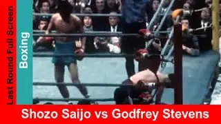 Shozo Saijo (Japan, light blue) vs Godfrey Stevens (Chile, dark blue) widescreen fight highlights