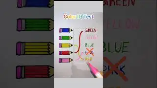 Mind Bending Color Iq Test Brain Teaser #iqtest #puzzle #art #challange #shorts