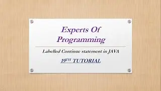 JAVA programming tutorial in Urdu Hindi (19th Tutorial)  labelled continue statement in JAVA