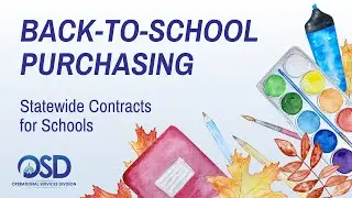 Back-to-School Purchasing: Statewide Contracts for Schools | WOSD News