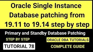 Пошаговое обновление Oracle Single Instance Database с версии 19.11 до версии 19.14 || Основной и...