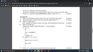 Structured Programming 2017 Revision - Question 4