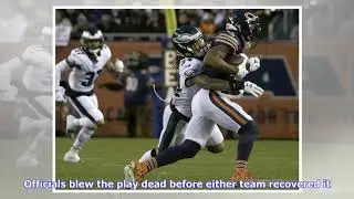 Catch? Fumble? Confusing call on Bears' final drive of first half vs Eagles
