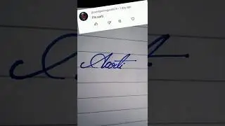 Aarti Beautiful name write in cursive writing #cursive#writing#beautiful#name#aarti#shorts#clip#feed