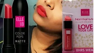 **NEW**Blue Heaven Non-transfer lipstick Vs Elle18 Matte lipstick | Review | Comparison | ShopGuide