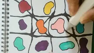 color your doodle art with multi mixing color paint #colormixing #coloring #doodleart #asmr
