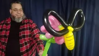 Day 143 - Balloon Bee on a Flower