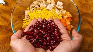 It’s so good you could make it every day. The best bean salad ever!