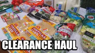 LARGE FAMILY CLEARANCE GROCERY HAUL | EATING ON A BUDGET WITH FRUGAL FIT MOM