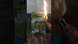 My World Minecraft Lego #lego #minecraft #trend #lighter #fire