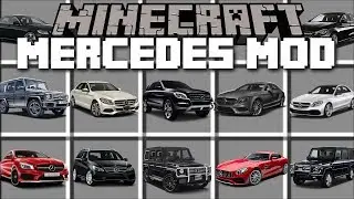 Minecraft MERCEDES MOD / DRIVE FAST CARS AND WIN THE RACE!! Minecraft