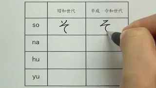 昭和世代と平成・令和世代のひらがなの書き方の違い