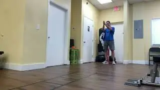 Crossover walk exercise for balance and agility.  Dynamic balance training/fall prevention workout!