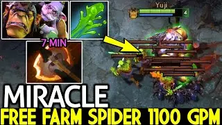 MIRACLE [Alchemist] Pro Free Farm Spider Mid 7 Min Battle Fury Dota 2