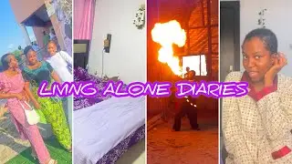 LIVING ALONE DIARIES EP 7 | SLUM ART | MUKBANG & VIBES | ATTEND A NIGERIAN WEDDING 