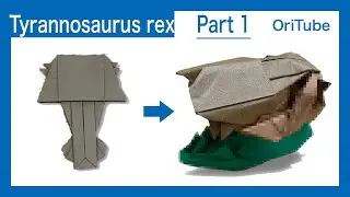 [Origami] Tyrannosaurus rex - Part 1 (Christies)