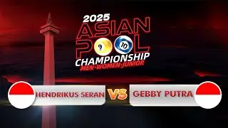 Hendrikus Seran (INA) VS Gebby Putra (INA) | ASIAN POOL CHAMPIONSHIP 2025