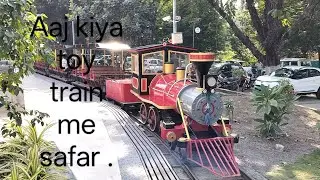 Aaj kiya toy train me safar#toy train #nehru park#indore ....🚂🚂