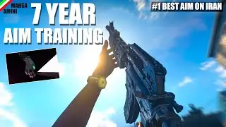 7 YEARS AIM TRAINING & different sens #1 BEST AIM ON IRAN - AIMBOT  - MAHSA AMINI🖤