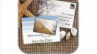 Beach Theme Wedding Invitations