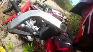 Batida na trilha | Crf 230 | crash moto | GoPro